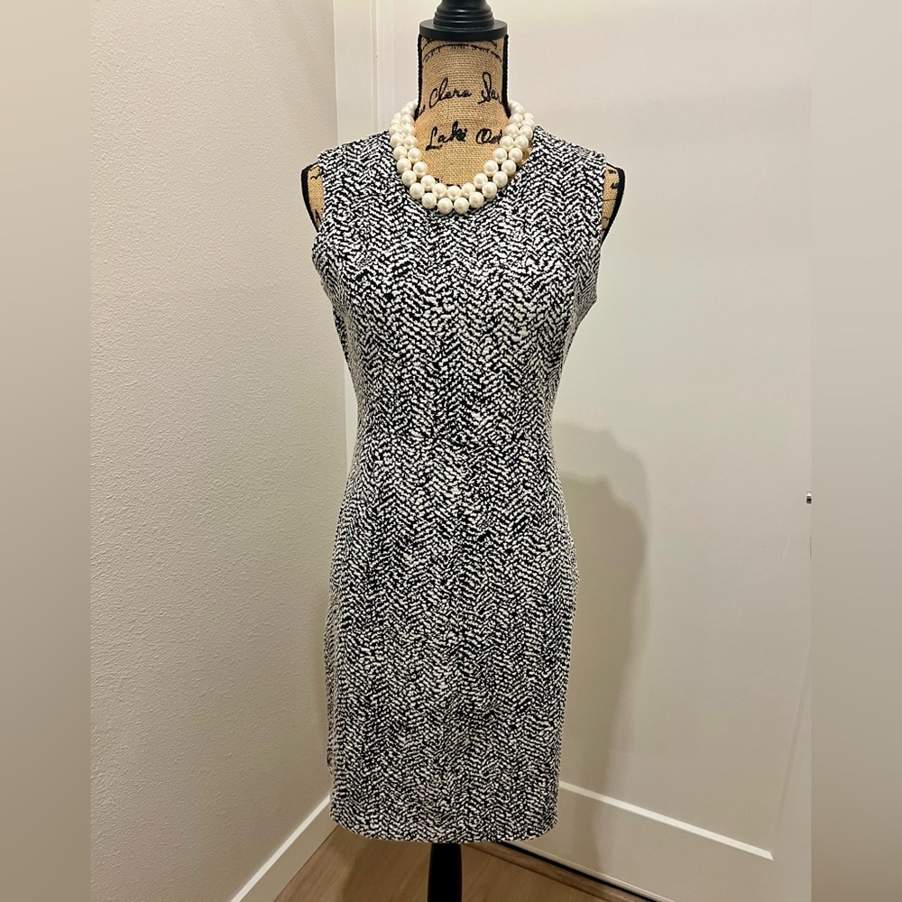 Classic Lands' End Black and White dress